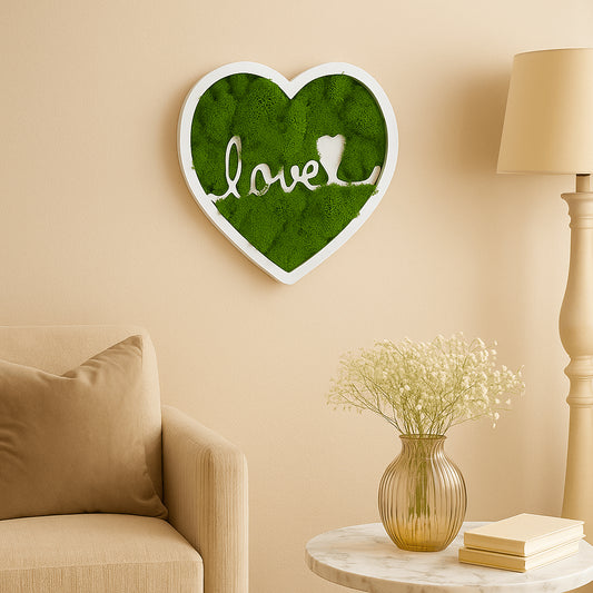 Einzigartiges Moosbild "Love" von DesignmitGruen