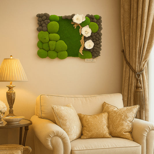 Einzigartiges, besonderes Moosbild von DesignmitGruen