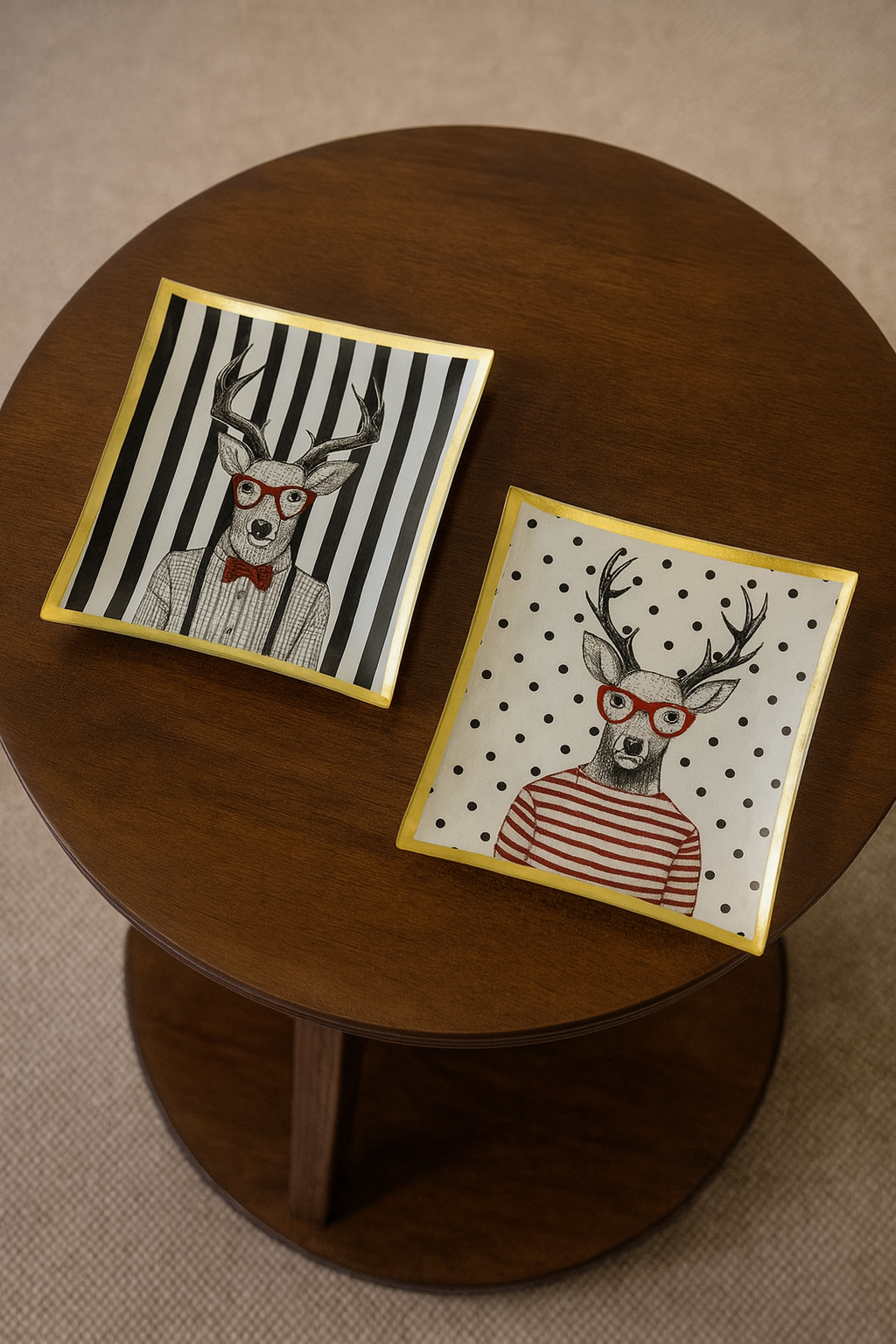 Dekoteller „Merry X-Mas“ – 2er-Set