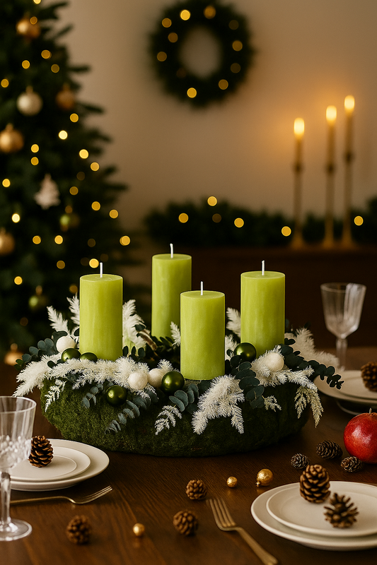 Adventskranz " Wintergrün"