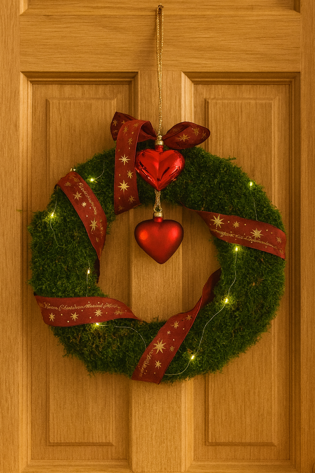 Türkranz " Red Heart Christmas"