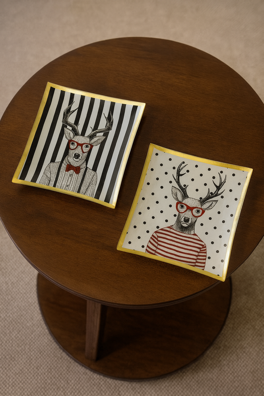 Dekoteller „Merry X-Mas“ – 2er-Set